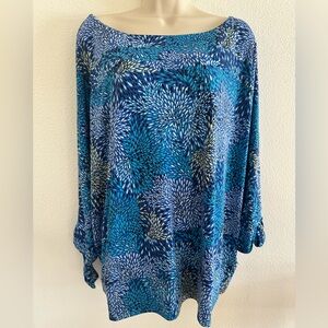 The Limited women’s Blue and White Patterned Blouse size 2X